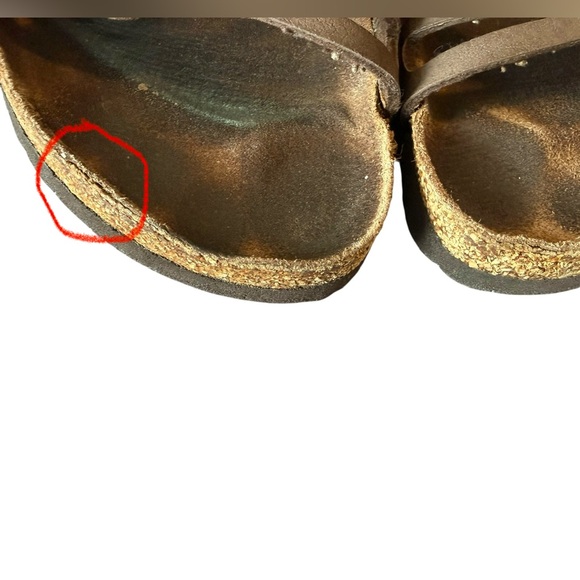 Birkenstock Granada Strap Sandals Leather Sand Beach Nubuck Sz.40 - Picture 7 of 9